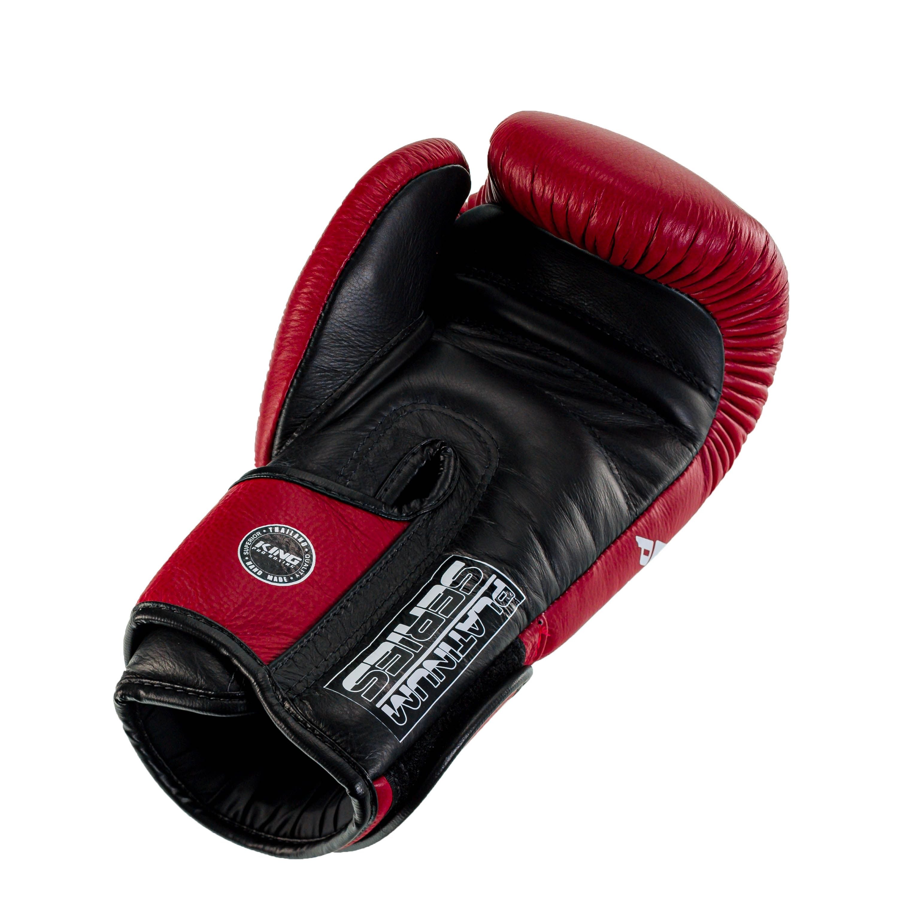 King Pro Boxing Bokshandschoenen Platinum - Rood/Zwart