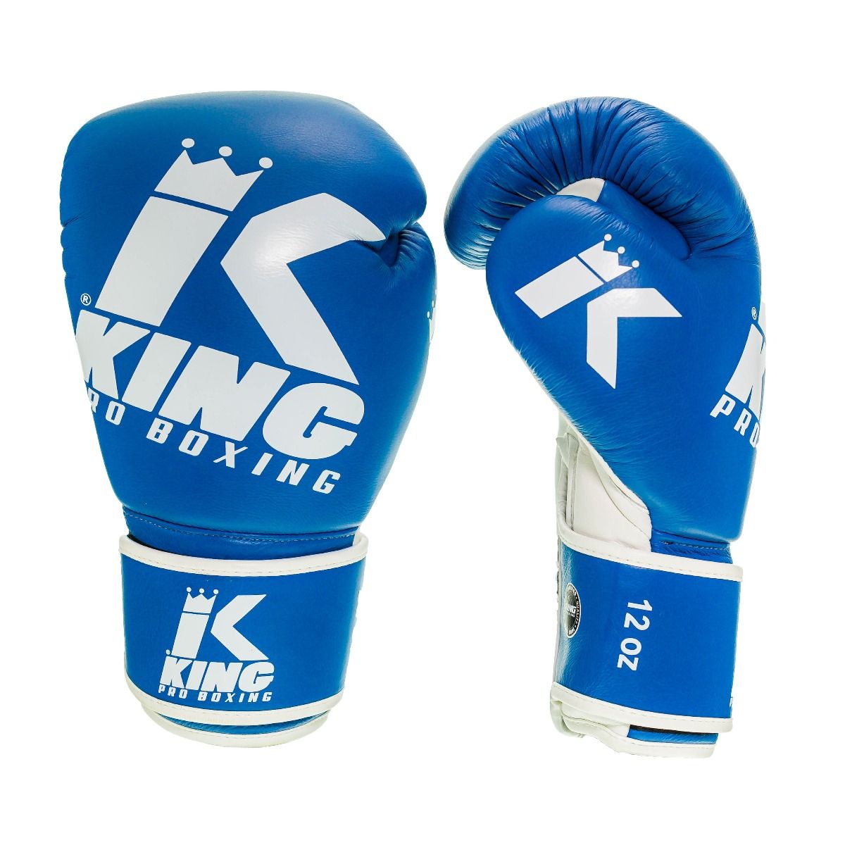 King Pro Boxing Platinum Boxing Gloves - Blue/White