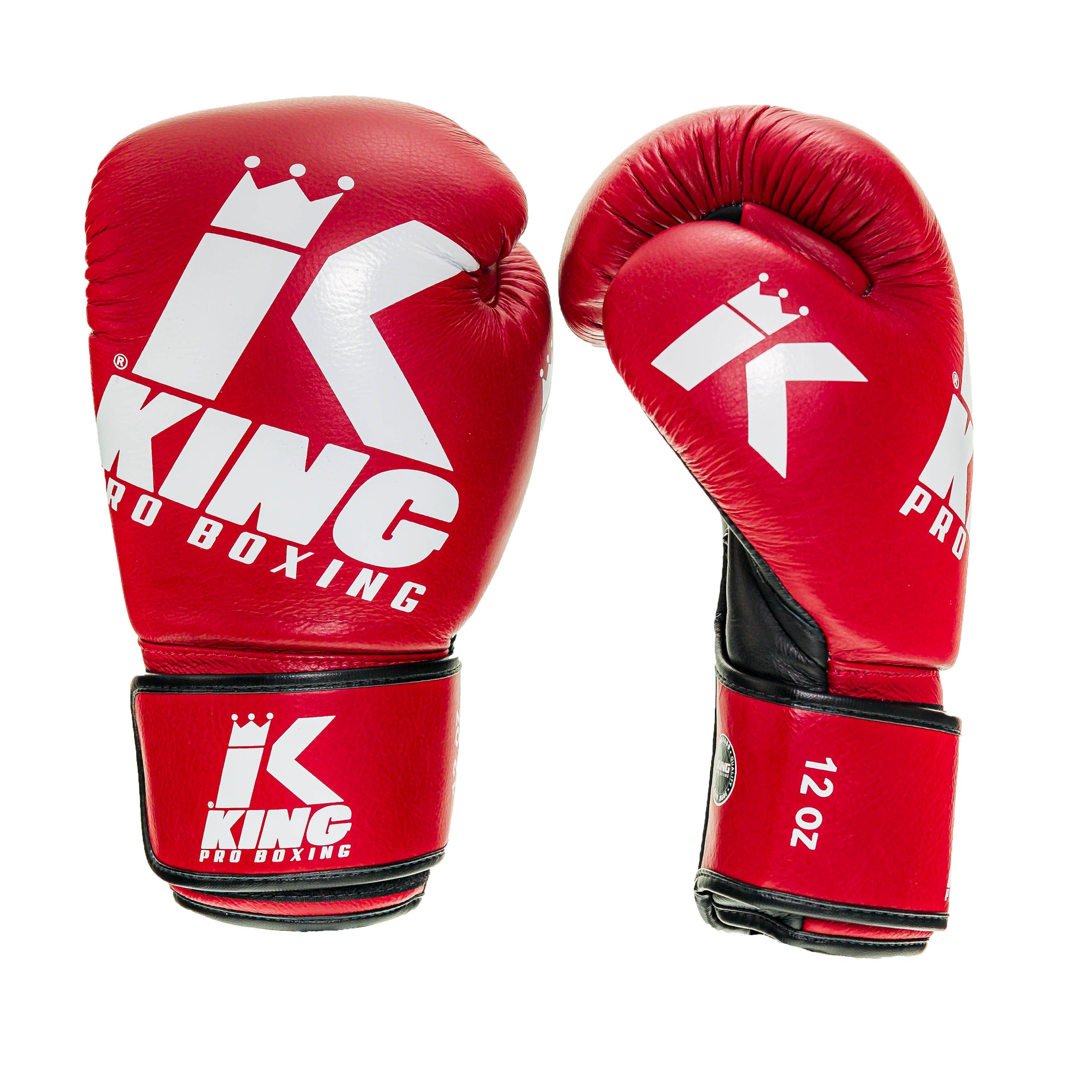 King Pro Boxing Bokshandschoenen Platinum - Rood/Zwart