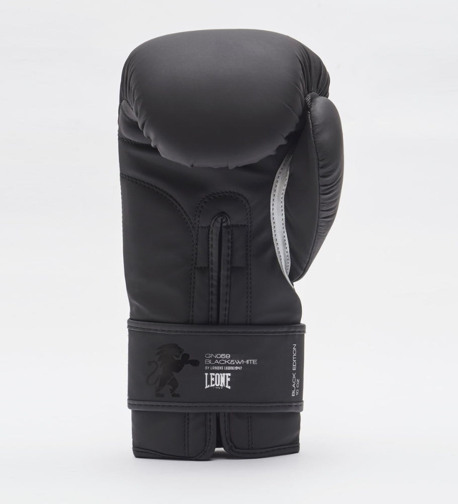 Leone (Kick)Bokshandschoenen GN059 - Zwart/Zwart - (Kick)Bokshandschoenen
