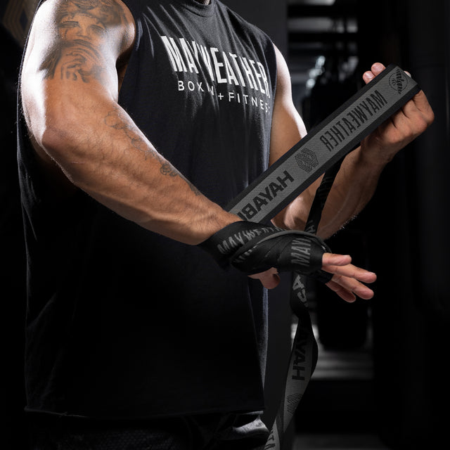 Hayabusa x Mayweather Bandagen Deluxe – Schwarz/Grau