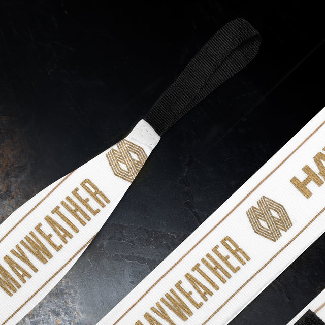 Hayabusa x Mayweather Bandagen Stretch – Weiß/Gold