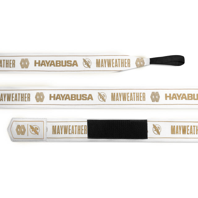 Hayabusa x Mayweather Bandagen Stretch – Weiß/Gold