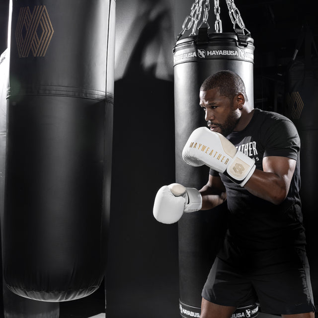 Hayabusa x Mayweather Bokshandschoenen Champ - Wit/Goud