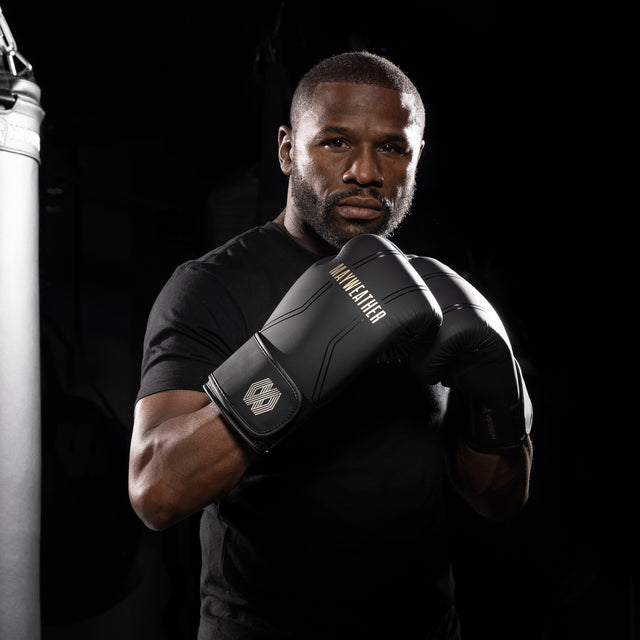 Hayabusa x Mayweather Boxhandschuhe Contender – Schwarz/Gold