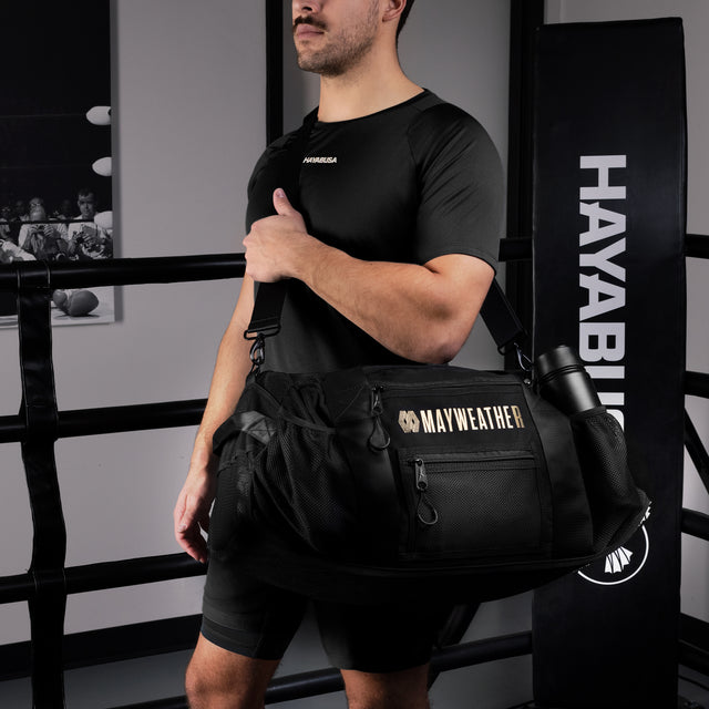 Hayabusa x Mayweather Sportväska Mesh – Svart/Guld
