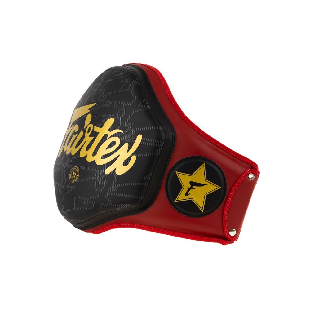 Fairtex Buikbeschermer FXB - Rood/Zwart/Goud