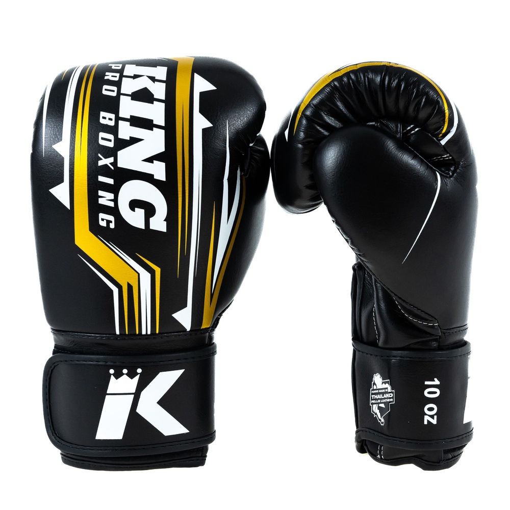 King Pro Boxing Bokshandschoenen BG Spartan - Zwart/Geel
