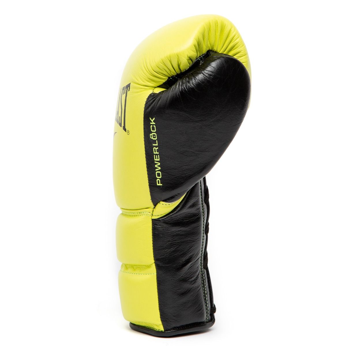 Everlast Bokshandschoenen Powerlock 2 Pro met vetersluiting - Geel/Zwart
