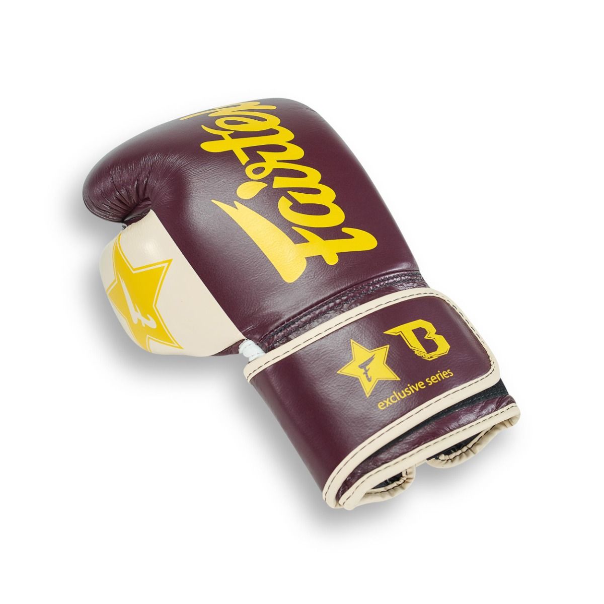 Fairtex Bokshandschoenen FXB - Bordeaux Rood/Crème