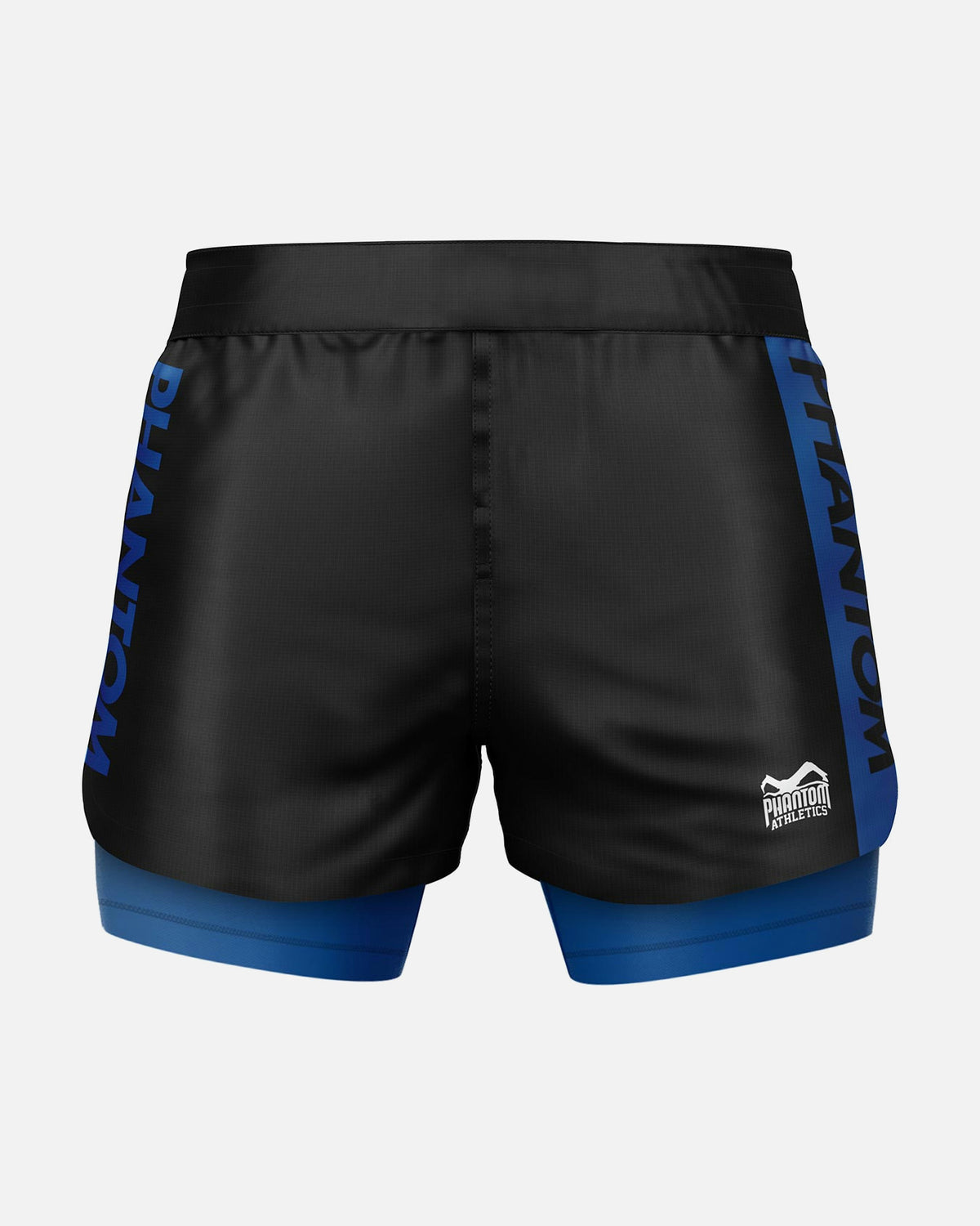 Pantaloncini a compressione Phantom Athletics Fusion-R 2in1 Ranked – Nero/Bianco