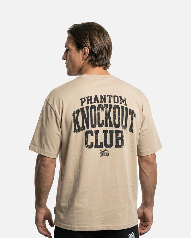 Phantom Athletics T-Shirt Knockout Club Oversize Heavy - Zand