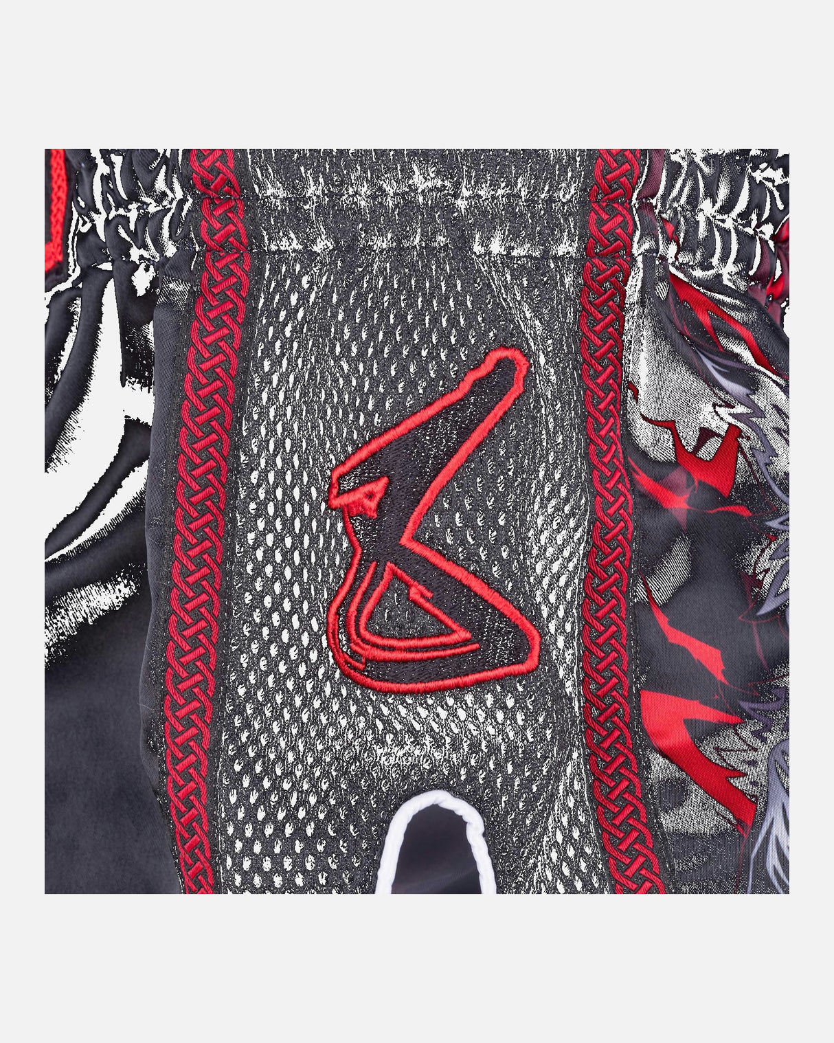 8 WEAPONS Muay Thai shorts Beastial Wolf - Zwart/Rood