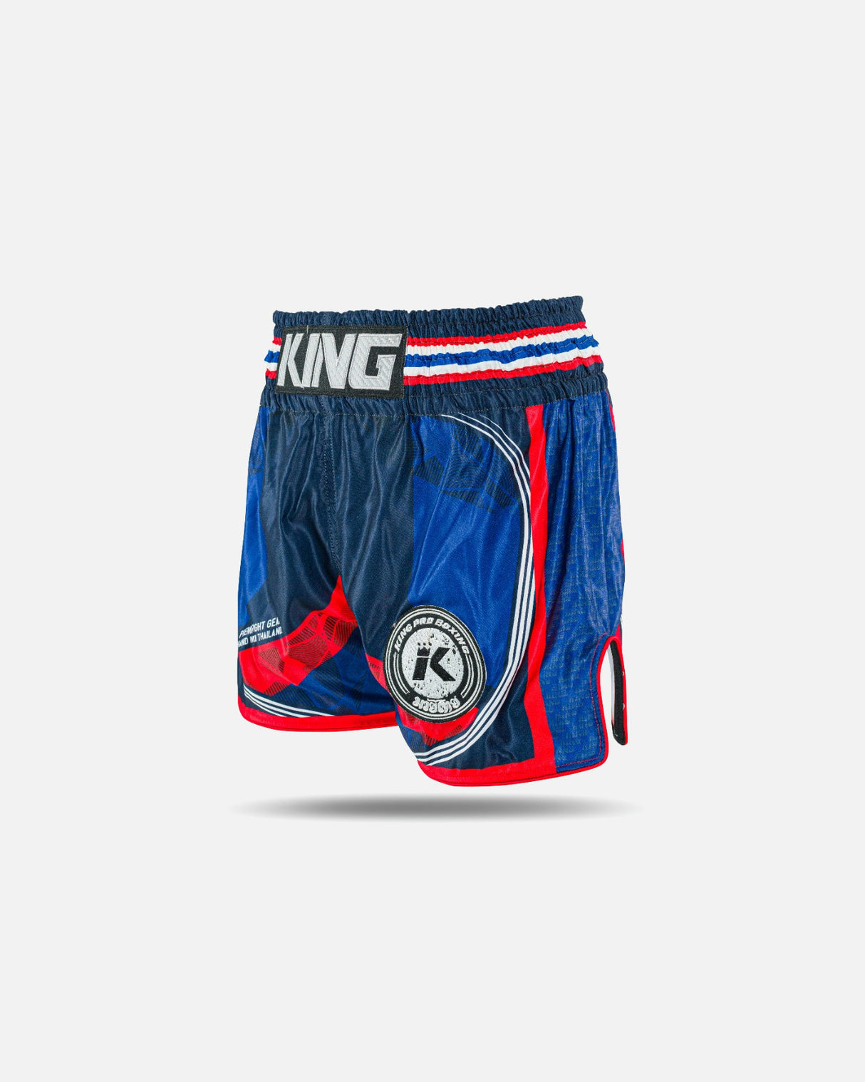 King Pro Boxing Muay Thai Shorts Flag - Blauw