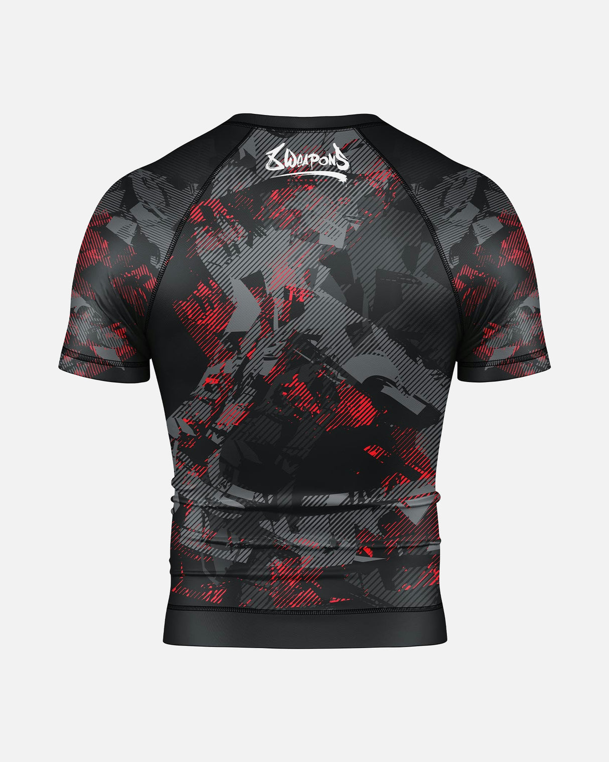 8 WEAPONS Rashguard Hit 2.0 - Zwart/Rood