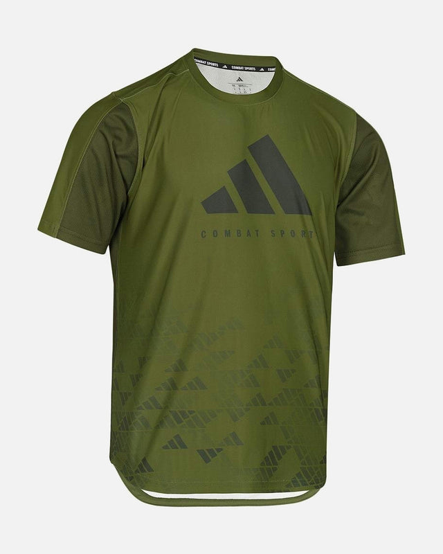 Adidas T-shirt Tech Line - Oliven