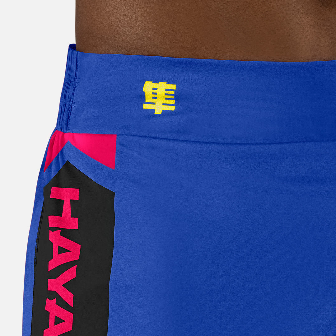 Hayabusa Muay Thai Shorts Icon - Blauw/Geel