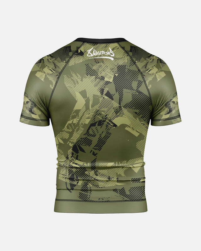 Rashguard 8 WEAPONS Hit 2.0 – Oliv/Negru