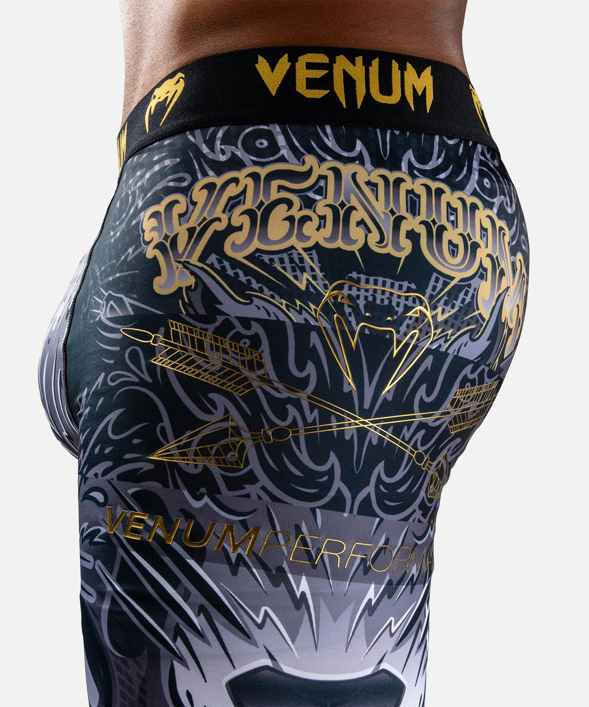 Venum Compressiebroek Wolf Atak - Zwart/Grijs