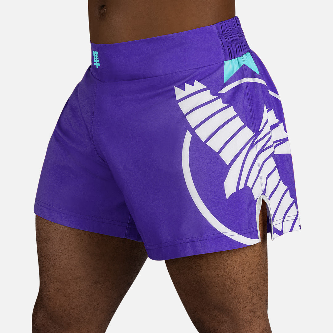 Hayabusa Muay Thai Shorts Icon - Paars/Wit