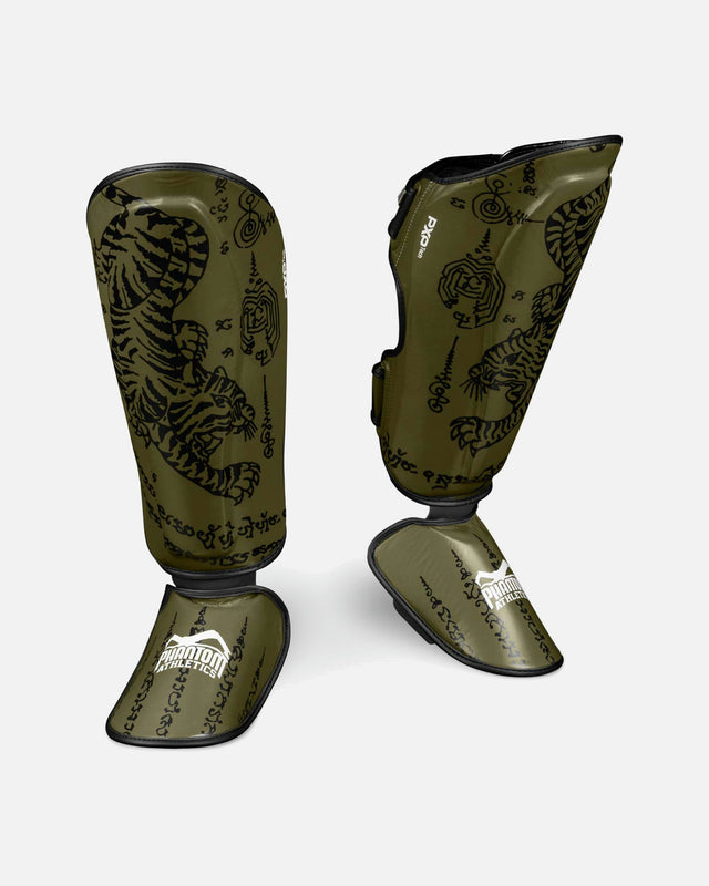 Phantom Athletics Scheenbeschermers Muay Thai Army - Groen