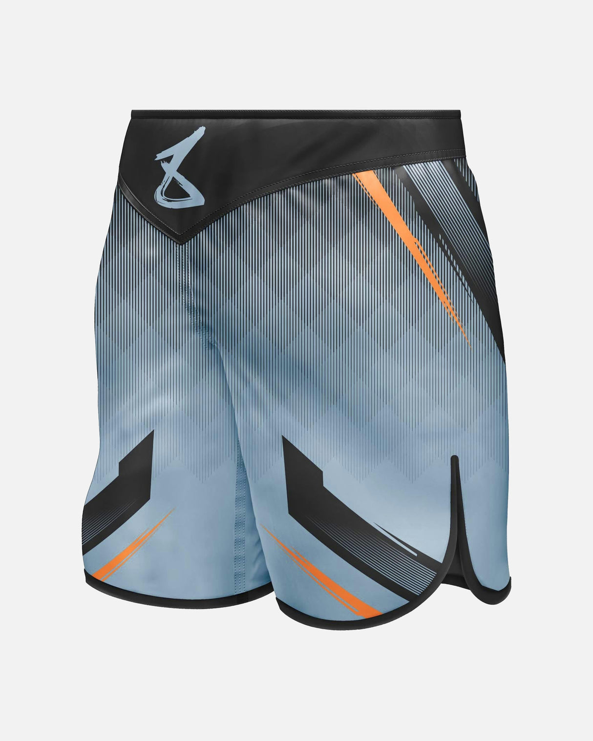 8 WEAPONS MMA Shorts Shift - Ijsgrijs/Oranje