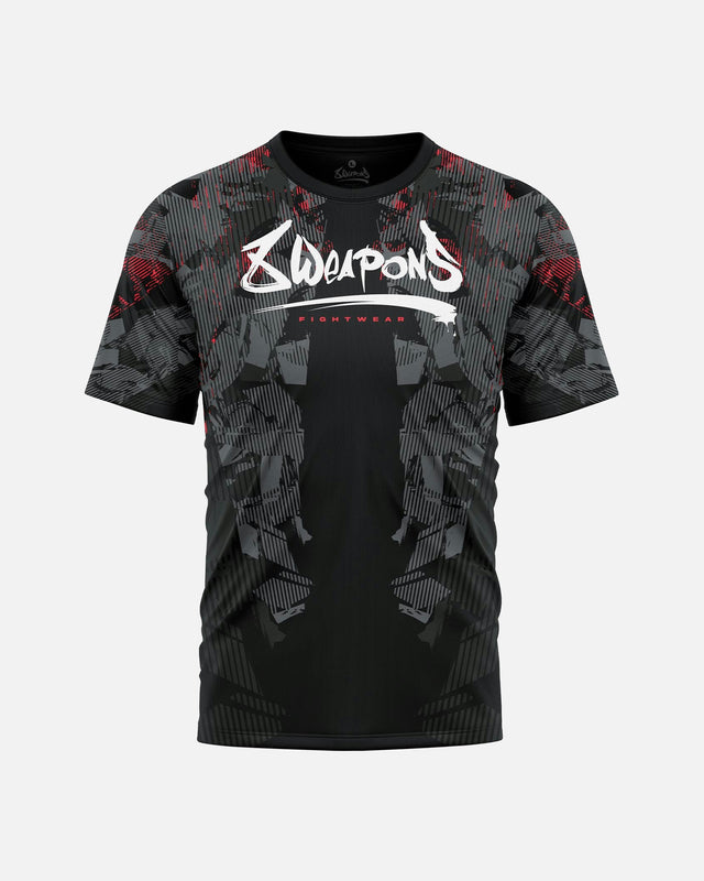 8 WEAPONS T-Shirt Hit 2.0 - Zwart/Rood