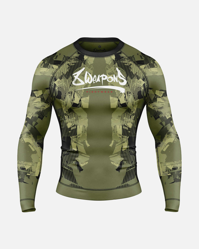 Rashguard 8 WEAPONS Hit 2.0 – Oliva/Negro