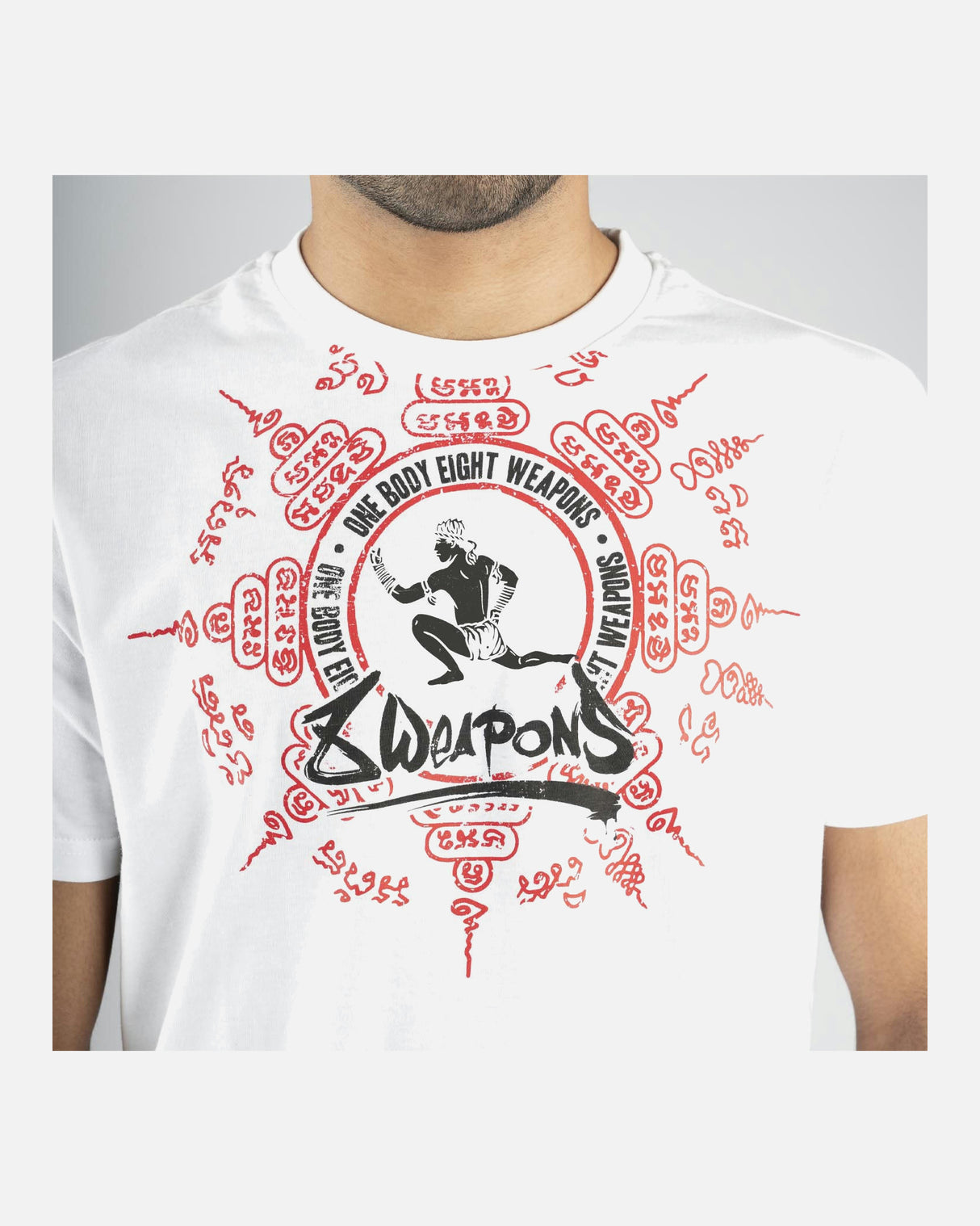 8 WEAPONS T-Shirt Eight Ways Yant - Wit