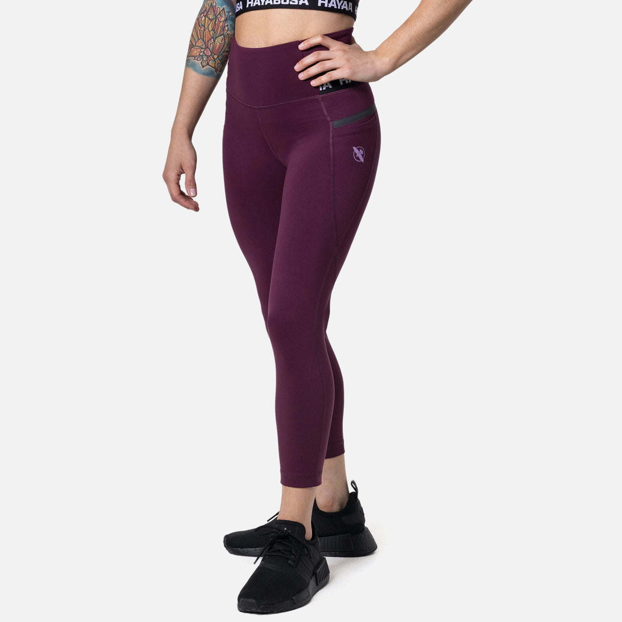 Hayabusa Leggings High Rise 3/4 Dames - Wijn