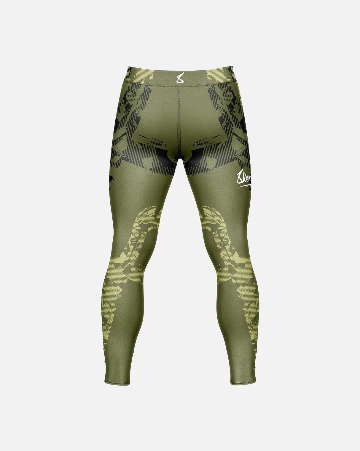 8 WEAPONS Compressiebroek Hit 2.0 - Olijfgroen/Zwart
