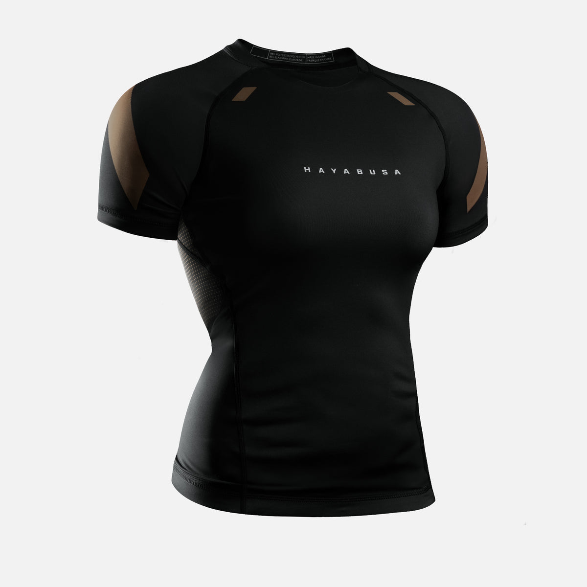 Hayabusa Rashguard Pro Ranked Korte Mouwen Dames - Bruin