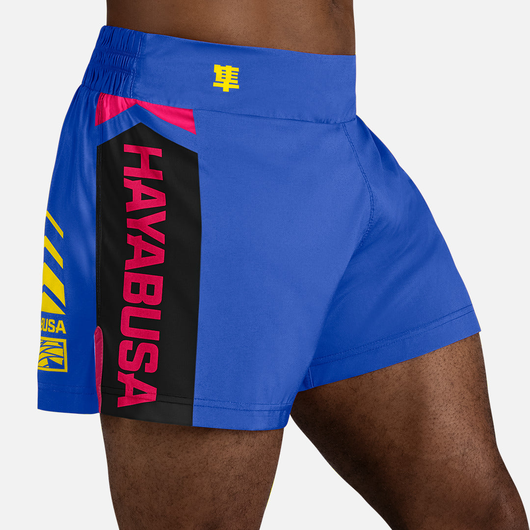 Hayabusa Muay Thai Shorts Icon - Blauw/Geel