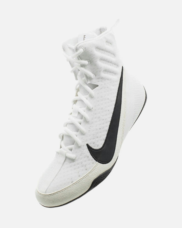 Ghete de box Nike Machomai 3 – Alb/Negru