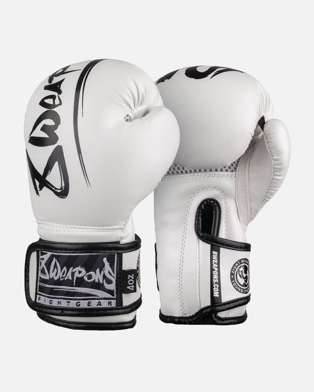 Guantoni da boxe 8 WEAPONS Unlimited 2.0 – Bianco/Nero