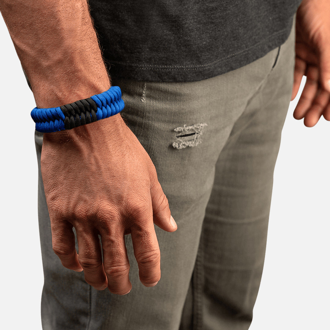 Hayabusa Paracord Jiu Jitsu Armband - Blauw