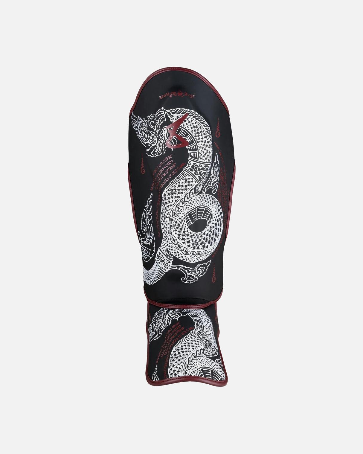 8 WEAPONS Scheenbeschermers Sak Yant Naga - Zwart/Bordeaux
