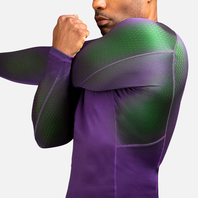 Rashguard Hayabusa Fusion Manches longues – Violet/Vert
