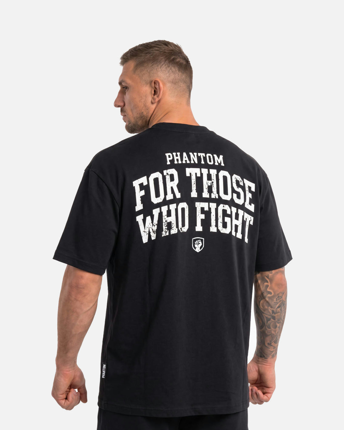 Phantom Athletics T-Shirt FOR THOSE WHO FIGHT - Zwart