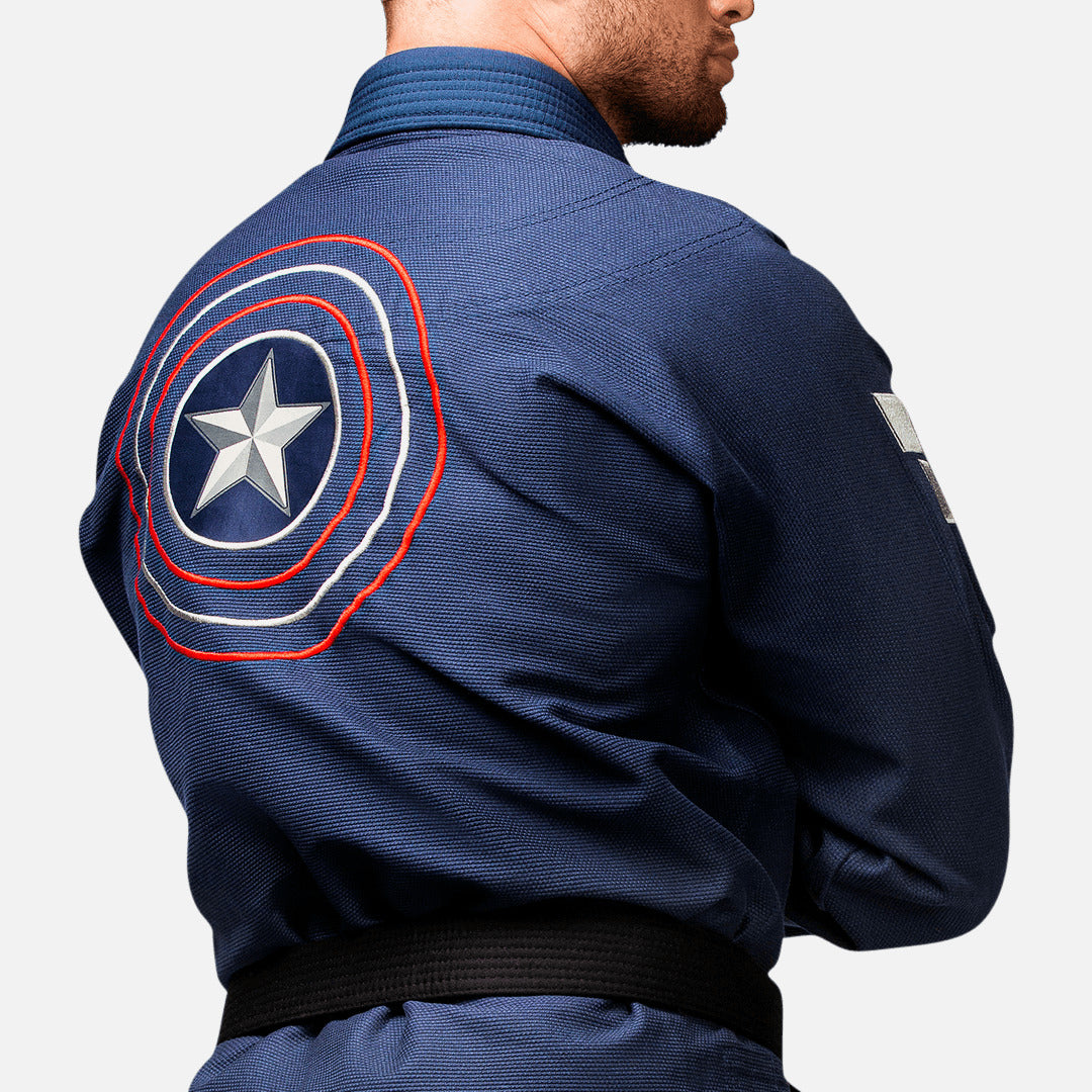 Marvel BJJ Gi Captain America - Blauw