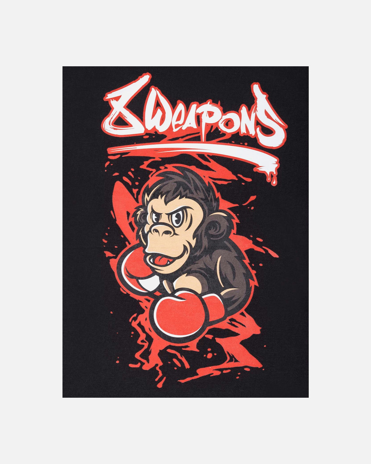 8 WEAPONS T-Shirt Joe - Zwart/Rood