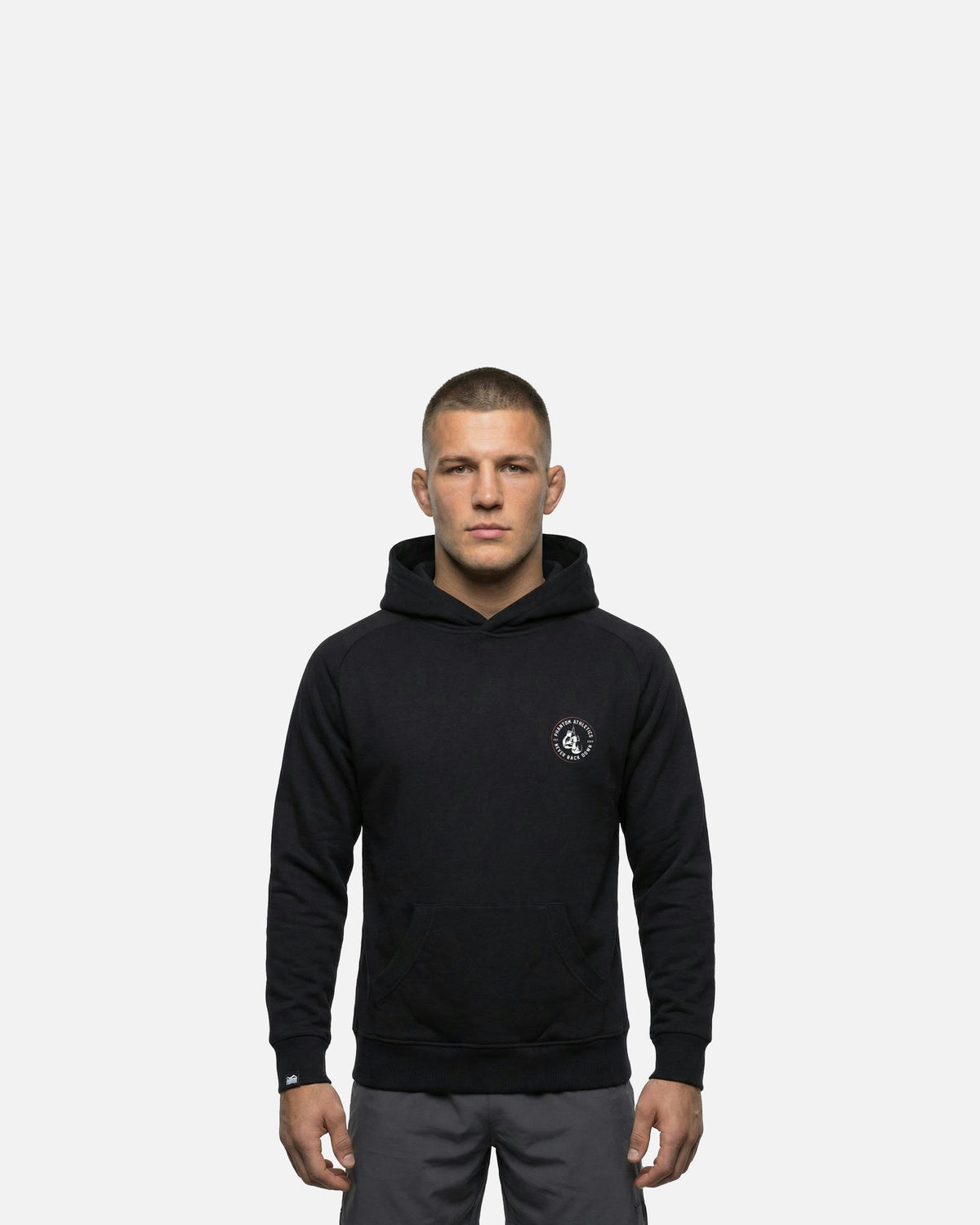 Phantom Athletics Hoodie Never Back Down - Zwart