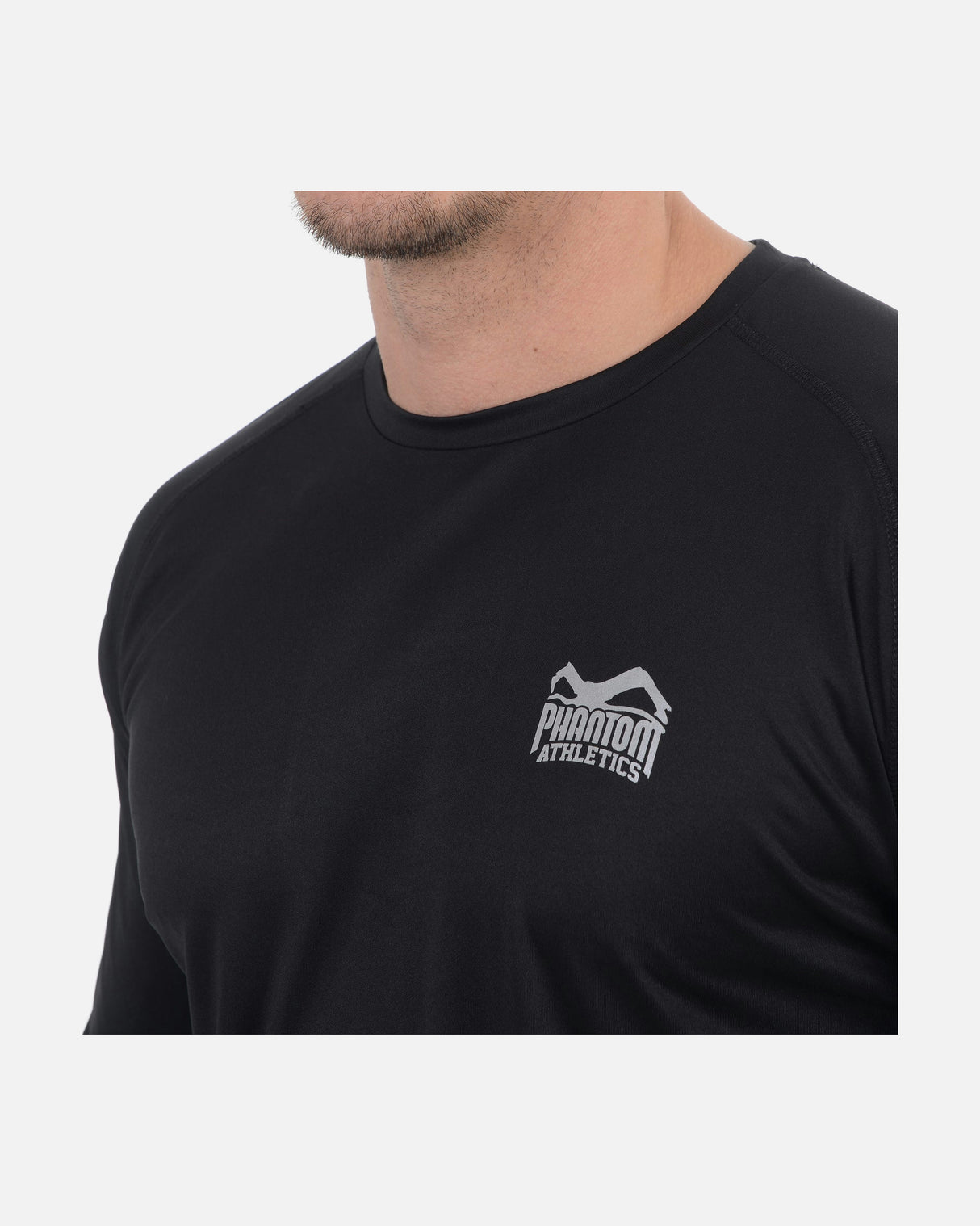 T-shirt da allenamento Phantom Athletics Tactic-V Maniche lunghe – Nero
