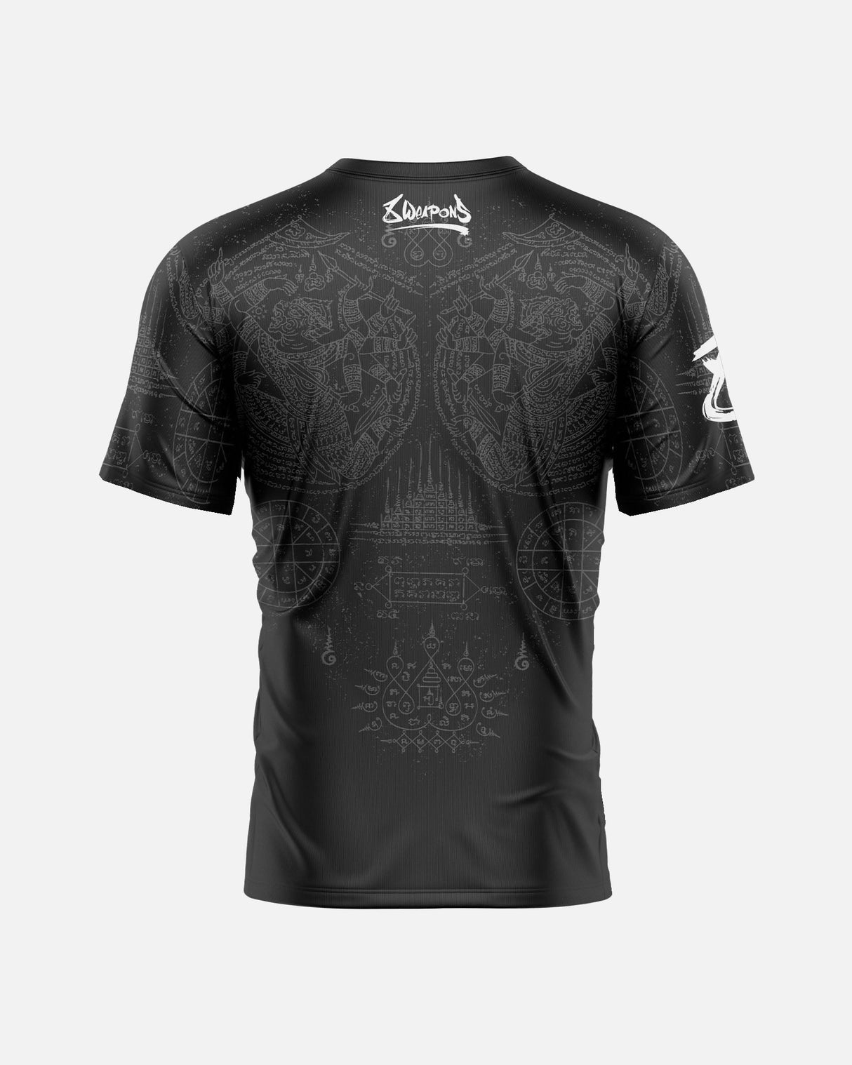 8 WEAPONS T-Shirt Hanuman Yant - Zwart/Grijs