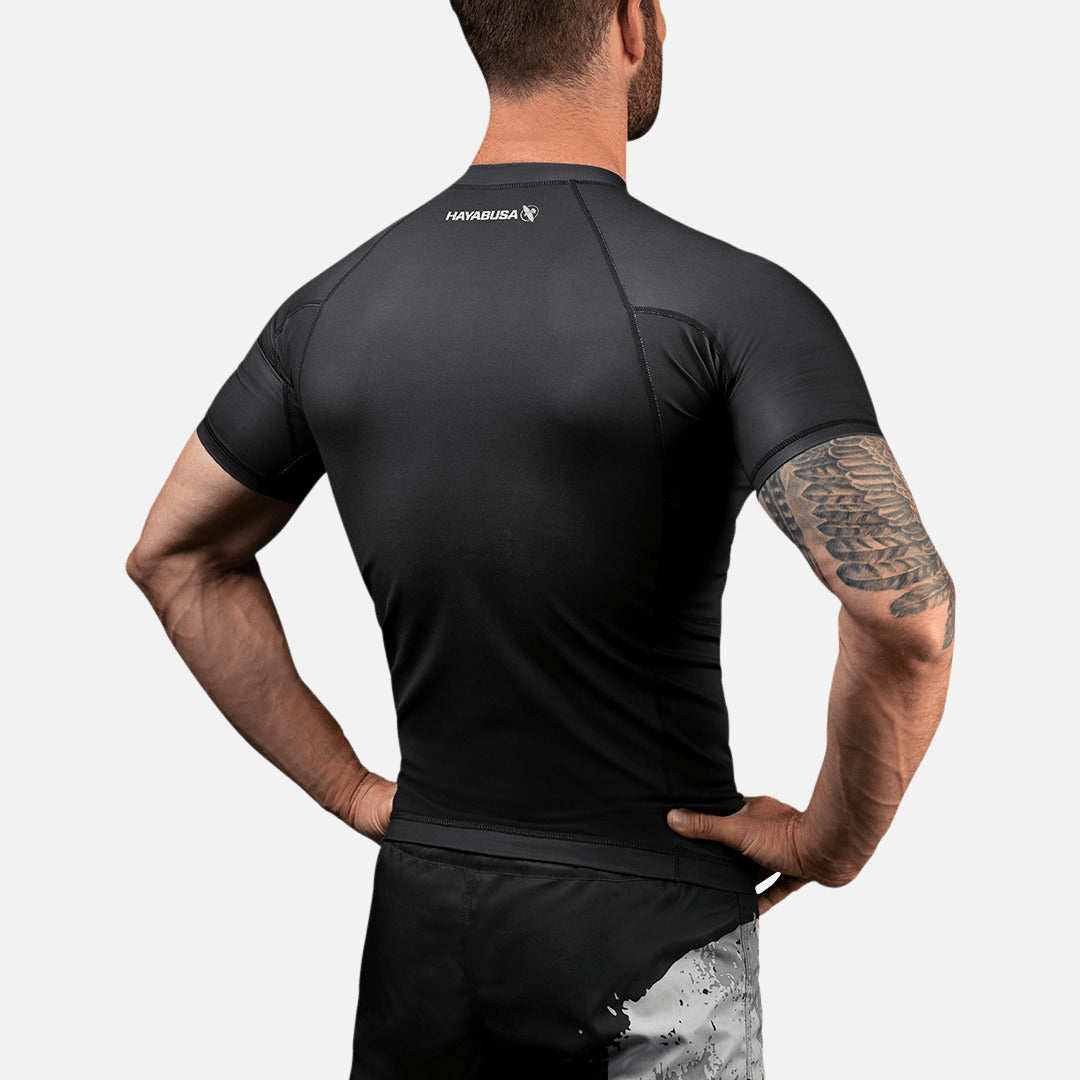 Hayabusa x Marvel Rashguard The Punisher Korte Mouwen - Zwart