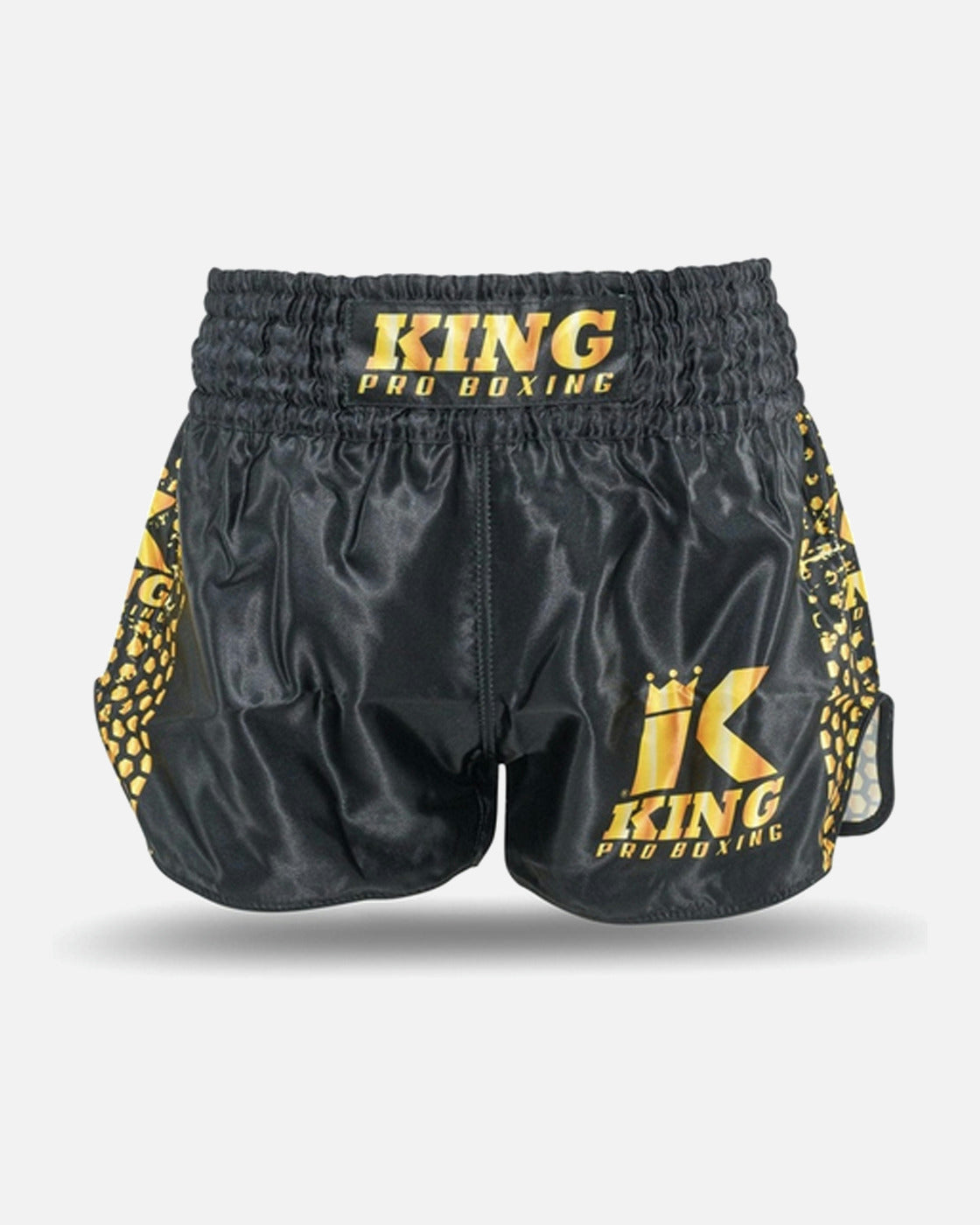 King Pro Boxing Muay Thai Shorts Hexagon 2 Kinderen - Zwart
