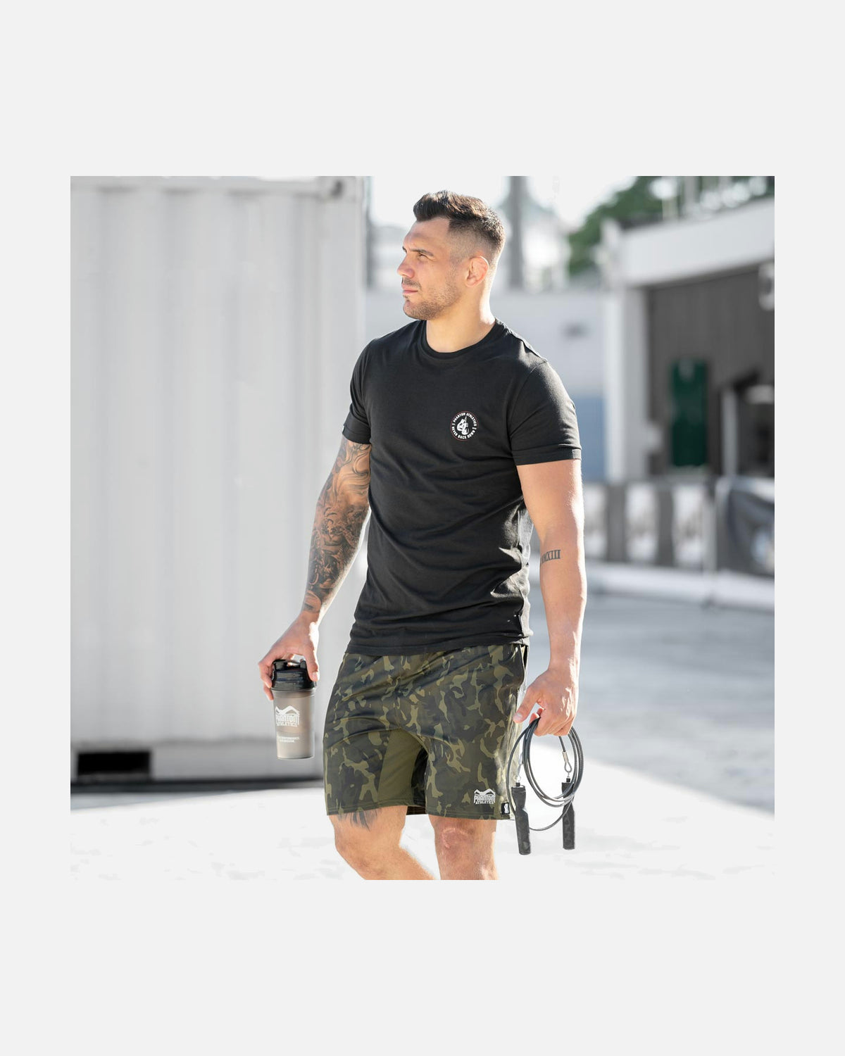 Phantom Athletics T-Shirt Never Back Down – Schwarz