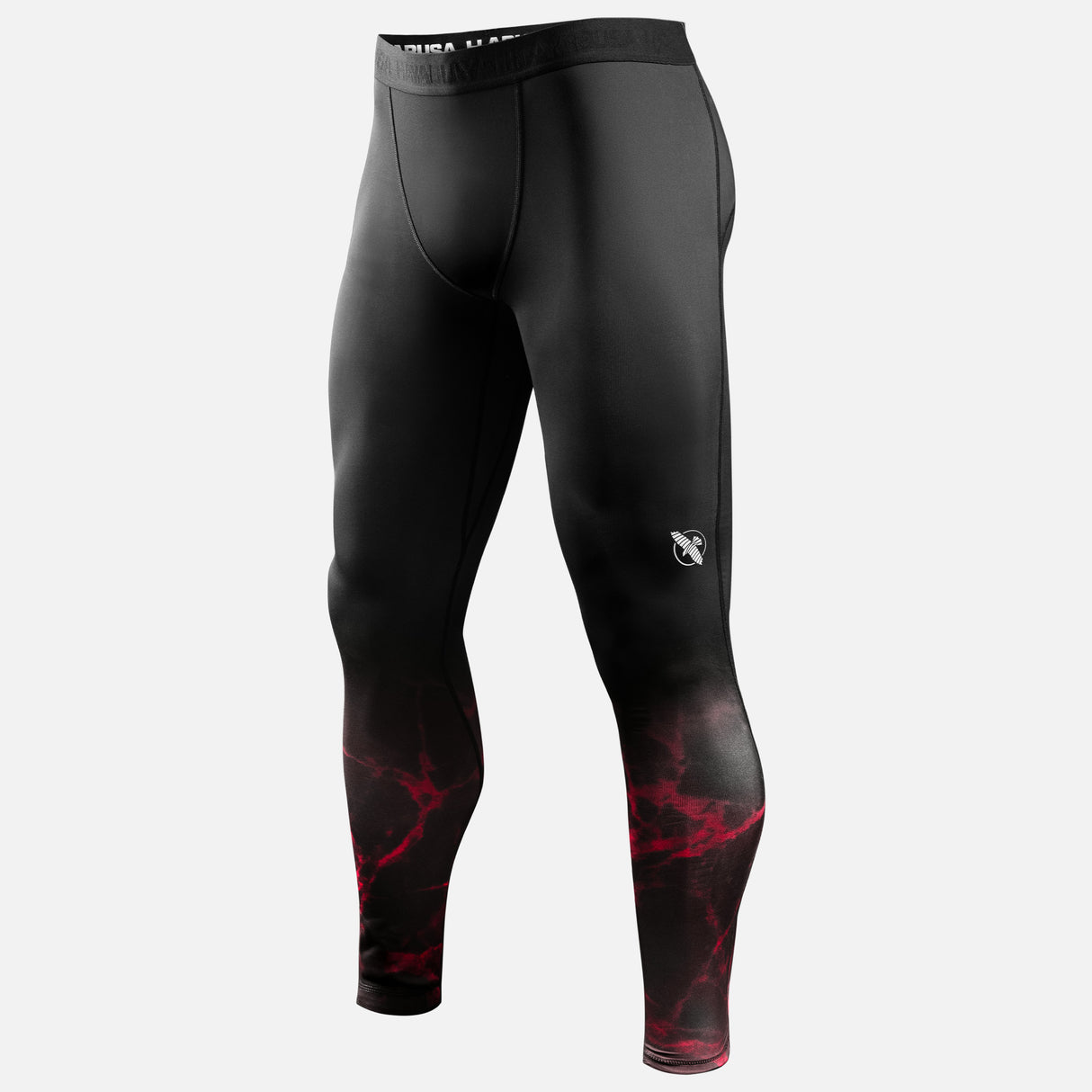 Hayabusa x UFC BJJ Compressie Shorts - Zwart/Rood