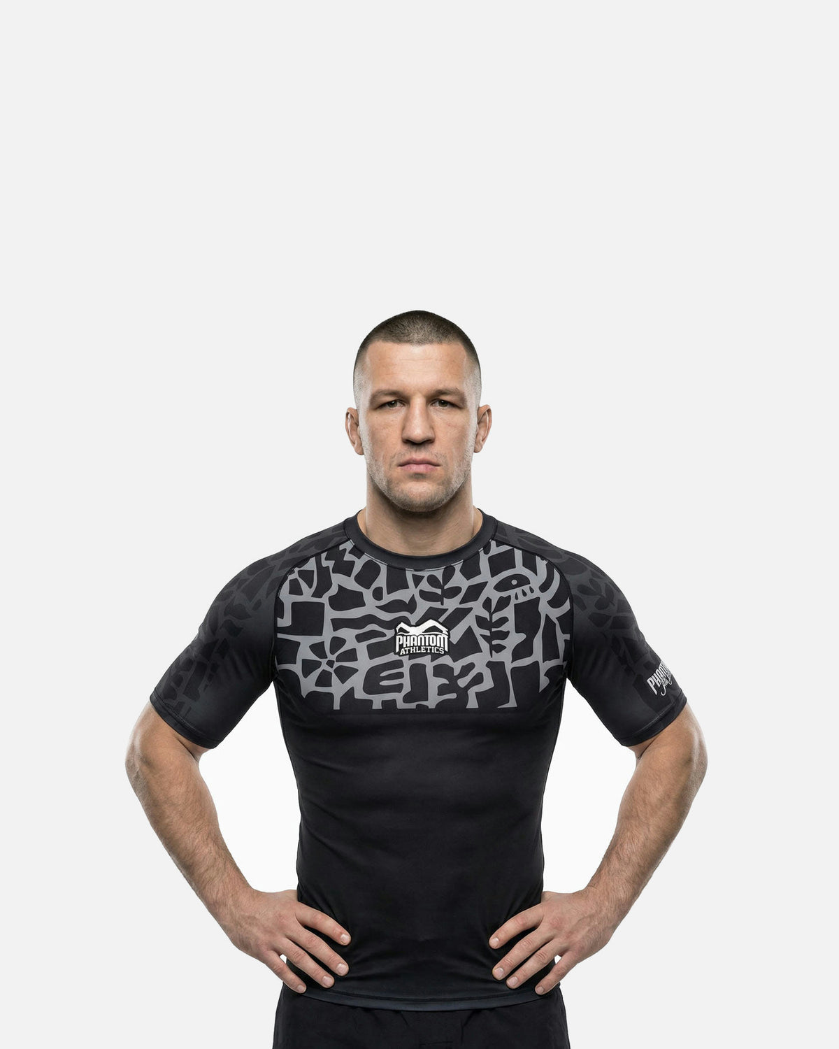 Phantom Athletics Rashguard Groundgame - Zwart/Grijs