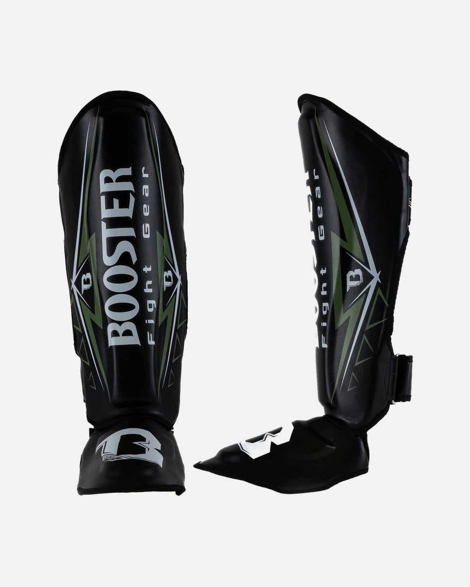 Booster Scheenbeschermers Warrior - Zwart